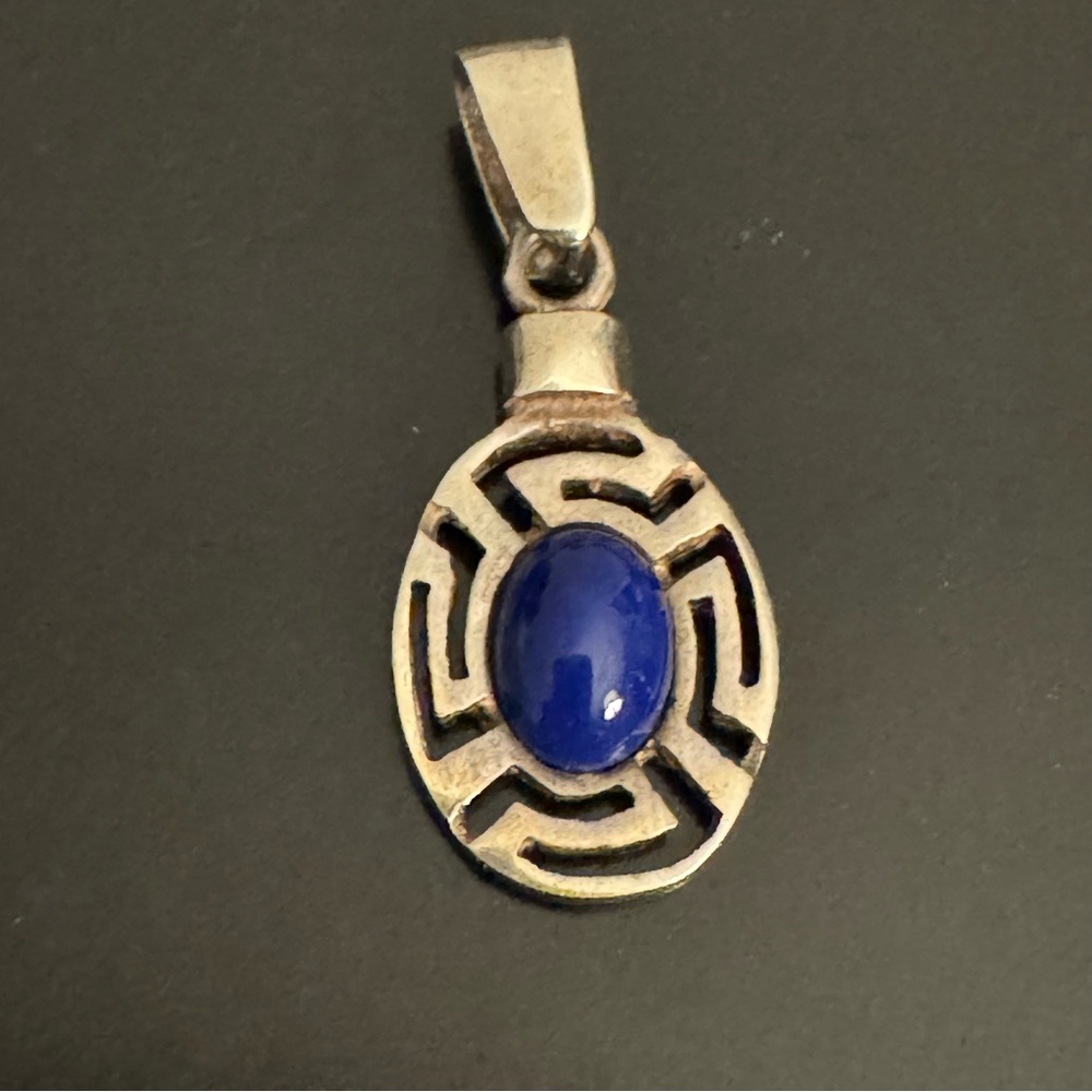 Sterling Silver Lapis Lazuli Pendant